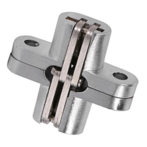 Hidden Zinc Alloy Cross Hinge Set For Seamless 180 Degree Door Swing Built To Last Cabinet Hinges For Modern Homes Rust Resistant Build