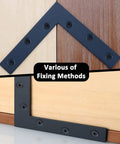 Various fixing methods with Heavy Duty Stainless Steel Beefy L Shaped Mending Plate 6x6 Inch Right Angle Corner Bracket for wood