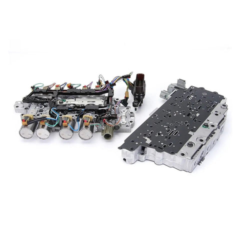 9T50 Automatic Transmission Valve Body With Wiring Harness for Chevy Trailblazer and Malibu, showing detailed assembly components.