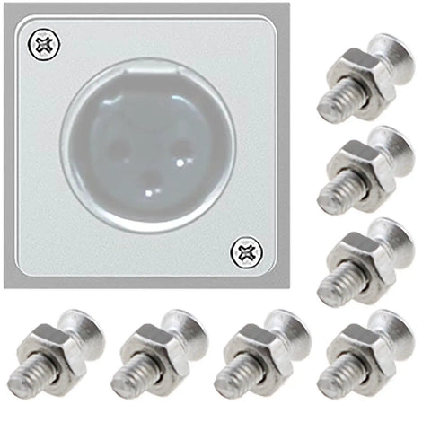 Tough As Nails D Series Panel Screws And Nut Kit Featuring Rust Resistant Stainless Steel Flat Head M2.5 X 8 mm fasteners for electronics.