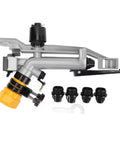 Beefy 1.5 Inch Aluminum Farm Sprinkler System With 360 Degree Adjustable Impact Sprinkler And Nozzle Set on white background