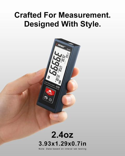 Ultra Compact Laser Distance Meter 196 Ft Range With Jumbo Lcd Screen Usb C Rechargeable Pocket Tape Measure Replacement For Tradesmen And Weekend Warriors Hauling Tools On The Job Site Daily