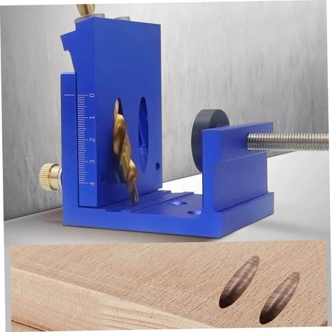 Pocket Hole Jig Kit For Precise Drilling And Easy Furniture Assembly Durable Aluminum Alloy Construction with drill bit and clamp