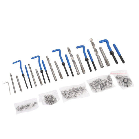 Jiawu 131 Piece Metric Thread Repair Kit With Sturdy Helicoil Tools For Auto Jobs, Includes M5 To M12 Inserts, Taps, Drill Bits And Wrench So You Can Totally Fix Stripped Bolts Easy Peasy Like Sunday Morning, metric taps and inserts