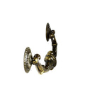 Antique English Bail Pull For Cabinets And Dressers, 7-1/4 Inch Overall Length, 1-1/4 Inch Projection, side view of zinc alloy pull