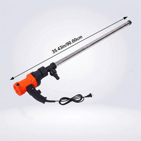 Luocute Electric Drum Pump With 90cm Stainless Steel Tube For Fast 60-75Lpm Fuel Transfer Of Kerosene Alcohol And Water Effortlessly Handle 200L Or 220L Drums With This Reliable High Performance Unit Featuring A Long Suction Hose And Us Plug For Maximum