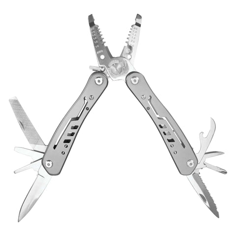 Open 13-In-1 Electrician Multi-Tool for Wiring Projects with Wire Strippers, Long Nose Pliers, and Cutters, Stainless Steel