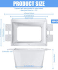 Dimensions of 30 Pack Electrical Outlet Box Extenders With 60 Screws For 1-Gang Boxes shown in diagram