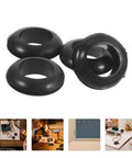 4 Piece Rubber Wire Grommet Kit For Distribution Boxes And Wiring, black rubber cable grommets, 4-pack