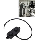 Ultrasonic Distance Sensor 3.3V-5V with ABS housing, black, shown with robot, for industrial automation, high range, precise reading.