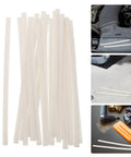 Top Notch 40 Piece Plastic Welding Rods Kit For Kayak And Car Bumper Fixes With Universal Pp Material image showing white welding rods.