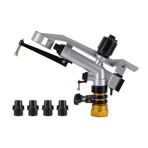 Long Distance Garden Watering Sprinkler System With 1.2 Inch Female Thread Heavy Duty Irrigation Tool and adjustable nozzles
