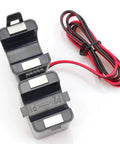 Zero Drama Mini Split Core Current Transformer Sensor For 100A Energy Meters with quick snap clip design and wiring.