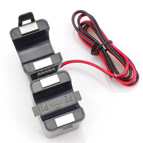 Zero Drama Mini Split Core Current Transformer Sensor For 100A Energy Meters with quick snap clip design and wiring.