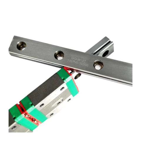 High Precision Linear Guide Rail Kit With Smooth MGN7C Blocks For Easy DIY CNC And 3D Printer Builds That Deliver Super Accurate Motion Without Frustration Or Worry About Wear, close-up
