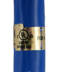UL listed label on blue RV Extension Cord 25 Feet 30 Amp TT-30P To TT-30R Heavy Duty With Elbow Plugs And Strain Relief