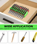 Pliers Organizer Rack With 10 Slots For Pliers And Cutters Non Slip Rubber Base Keeps Your Tools Neat Versatile Tool Storage For Drawer Use Extending Pliers Holder Fits 3 Inch And Above Drawers Green