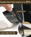Close-up of Silicone Stove Gap Cover 25 Inch Long For Between Oven And Countertop Extra Wide Gap Filler Strips Easy Clean