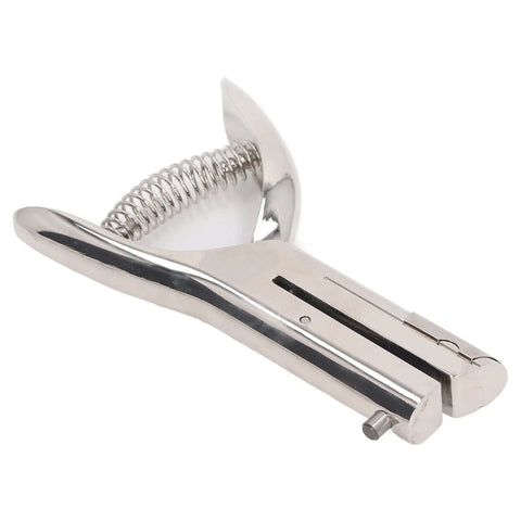 Heavy Duty Handheld Hole Punch With All Metal Construction that delivers 6mm holes through up to 20 sheets, side view
