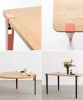 Adjustable Iron Table Legs For DIY Coffee And Dining Tables Dope Rust Resistant Finish Easy Install No Punching Design