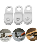12 Pack Beefed Up Bearing Pulley Block Wheels For 6mm Wire Rope Load Lifting Cable Guide Pulley With Swivel Rope Roller For Outdoor Material Handling And Load Movement, 66 x 28 x 20 mm aluminum