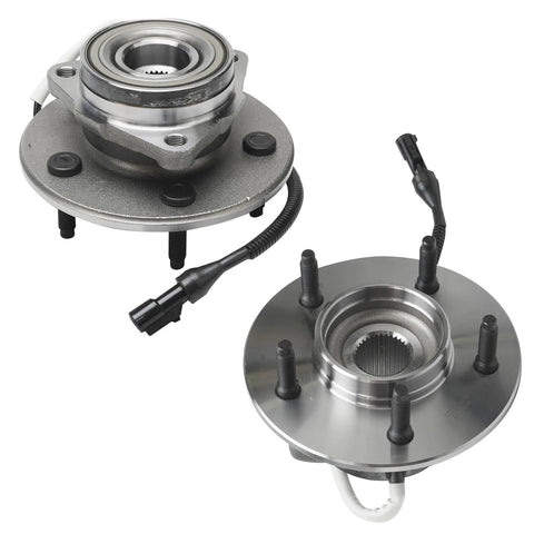 Front Wheel Bearing Hubs Replacement Kit For Ford F 150 1997 1998 1999 2000 4WD With ABS 4 Wheel Assembly Set Pair Hubs