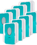 Close-up of 8-pack Dust Bags Replacement For Samsung VCA-ADB95 BESPOKE Jet Cordless Stick Vacuum, non-woven fabric, turquoise color.