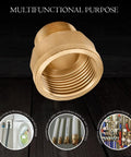 Brass adapter 3/4 to 1 inch NPT for multifunctional use with pipes and fittings, corrosion-resistant and high temperature safe