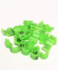Open Snap Bird Leg Clips Set For Canary Parrot Pigeon Rings In 2.7mm 3mm 4mm 4.5mm And 5mm Plastic Bands In Green Orange Pink Yellow Red White