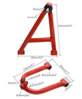 Red swing arms for All In One Heavy Duty 4WD CV Axle Shaft Assembly Kit With Reverse Gearbox For ATV Go Kart Quad Buggy.