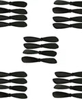 46 Mm Nylon UAV Propeller Blades For Mini Drones With 0.8mm Shaft Forward And Reverse RC Quadcopter Propellers in black set