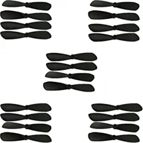 46 Mm Nylon UAV Propeller Blades For Mini Drones With 0.8mm Shaft Forward And Reverse RC Quadcopter Propellers in black set