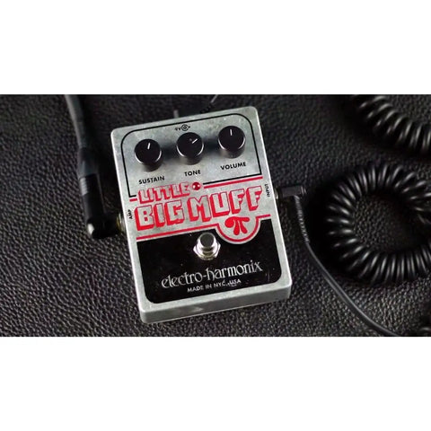 Little Big Muff Pi Fuzz Pedal with Creamy Silk Sustain and Classic Big Muff Tone Compact Die Cast Chassis