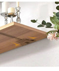 Heavy Duty Hidden Shelf Bracket For Wall Mounts supporting wooden shelf with decor items