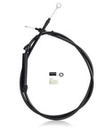 Harley extended clutch cable kit, 64 11/16 in, black with end fitting and 3 small hardware pieces