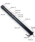 Detailed view of Portable Multi Band HF Antenna showing length measurements and collapsible design for field use