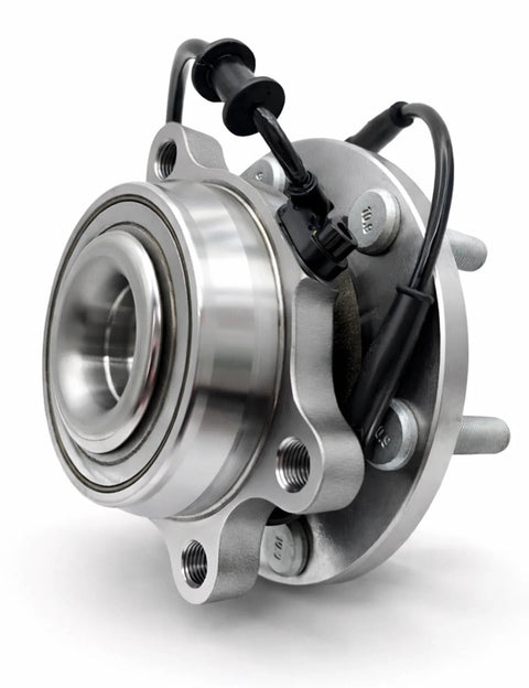 Front Wheel Bearing Hub Assembly Fits Nissan Frontier 2005 Through 2025, Pathfinder 2005 Through 2012, Xterra 2005 Through 2015, Suzuki Equator 2009 Through 2012 Front 4WD 6 Lug ABS 515065 Durable Replacement For 4x4 Performance And Smooth Rides showing close-up view.
