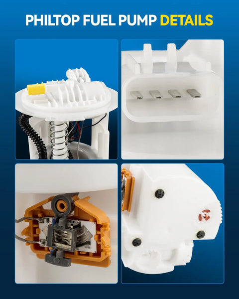 Electric Fuel Pump Assembly Direct Fit Replacement For Chrysler PT Cruiser 2004-2010, detailed view of pump components.
