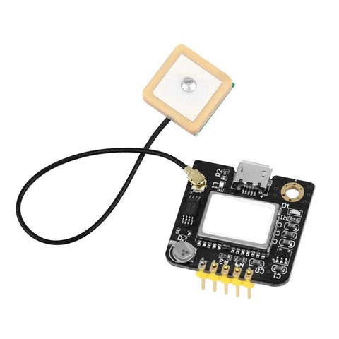 2 Pack GPS Module GT U7 With Plug And Play USB Port And Active Antenna, NEO 6M Software Compatible Receiver on white background