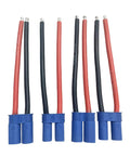 EC5 Male Female Cable Adapter With 10cm 12 AWG Flexible Silicone Wire For RC Quadcopter Helicopter Aircraft Drone Cars Boats 2 Pairs Banana Connector Plug