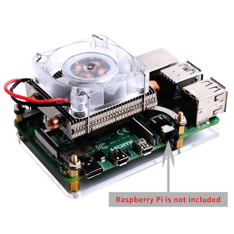 Low Profile Cpu Cooler With Rgb Pwm Fan And Aluminum Heatsink For Raspberry Pi 4B 3B Plus 3B on Raspberry Pi board
