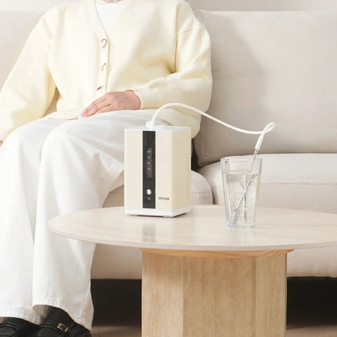 Hydrogen Inhalation Device With 99.99 Percent Purity And Separation Technology 225 mL Per Minute Dual Port Inhaler on table