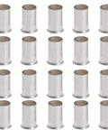 Twenty Piece One Zero Gauge Copper Wire Ferrules With Matte Tin Plating For Electrical Wiring, Pro Grade High Conductivity Copper, Durable Pin Terminals For Auto, Marine, DIY Projects And Heavy Duty Electronics, 20 ferrules