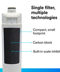 Heavy Duty Retrofit Filter Cartridge With No Sweat Quick Install Compatible With Select Systems NSF Certified carbon block design.