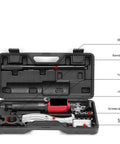 Heavy Duty Hydraulic Wheel Bearing Puller 10 Ton Capacity Hub Remover Tool With 250 Millimeter Reach inside tool case.