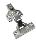 Four Pack Hydraulic Soft Close 85 Degree Cabinet Hinges Wall Mounted For Cabinets And Furniture No Overlay Durable Quiet Closing Heavy Duty Build Perfect For Kitchen Bathroom And Living Spaces.