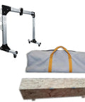 Rock Solid Portable Gantry Crane Heavy Duty Aluminum Alloy Lifting Rig 4400 Lbs Capacity with storage bag and case.
