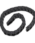3D Printer Drag Chain 16.9 Inch Kit For Bamboo P1P Cable Carrier, ABS material, black, coiled, low noise quiet operation