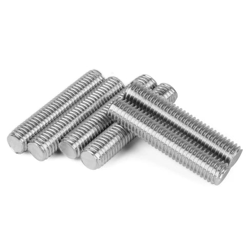 20 Pack M6 X 25mm Fully Threaded Stainless Steel Rods Studs 304 Grade Silver Tone for Fastening and Pro Grade Assembly.