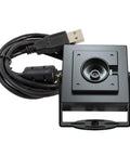 Front view of 8MP USB Camera Module With HDR And Autofocus For LightBurn USB Two Point Zero Webcam with cable and connector visible.